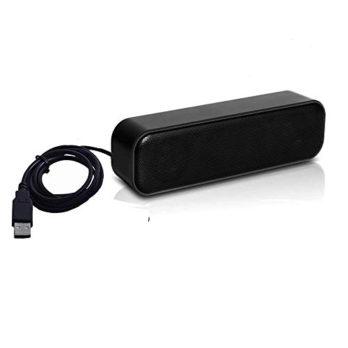 HONKYOB USB Computer Speakers,Mini Soundbar Speaker USB Power Computer,Laptop Stereo USB Powered