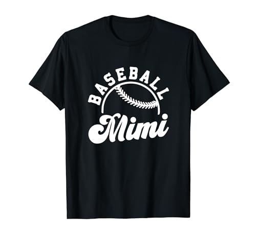 Baseball Mimi Matching Baseball Team Amante Divertente Maglietta