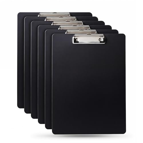 Porte-bloc noir A4 rigide pour fournitures de bureau et dossiers administratifs