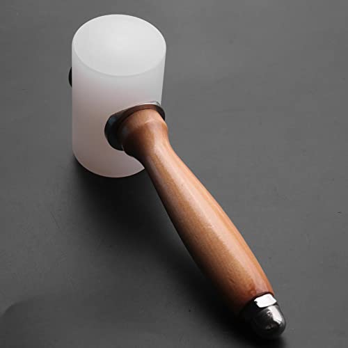 Hopbucan 2 Pcs Leather Carving Hammer,Leather Mallet,Wooden Handle Nylon Hammer,Leather Tools for Handmade DIY Leather Work - Image 4