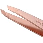 Tweezerman Stainless Steel Slant Tweezer - Eyebrow Tweezers for Women and Men (Rose Gold) - Image 2