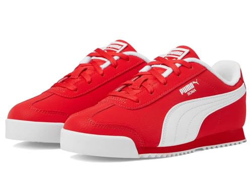 Image of Puma, Unisex-Child, Roma Reversed, for All Time Red-Puma White, Big Kid-7