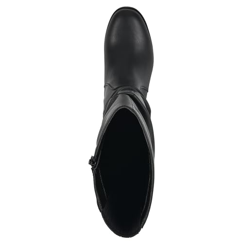 CLIFFS BY WHITE MOUNTAIN Women's Duration Cushioned Block Heeled Tall Boot, Black/Burn/Smooth, 8.5 XX-Wide by Cliffs by White Mountain - Image 6