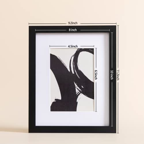 Eletecpro 8X10 Picture Frame 4 Pack Made Of Solid Wood And Strong Durable Glass, Display 4X6 And 5X7 Photos With Mat Or 8X10 Without Mat, Home Decor For Wall And Tabletop, Gallery Gift Set, Black #TOP1