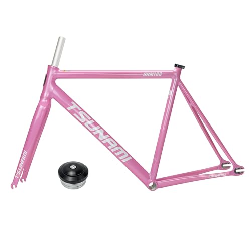 700C ŒMA]ԃt[Zbg 49/52/55/58CM Cu[L A~ [VOgbNoCNt[ NCbN[X 100/120mm oCNt[ tH[Nt(Light pink,55cm)