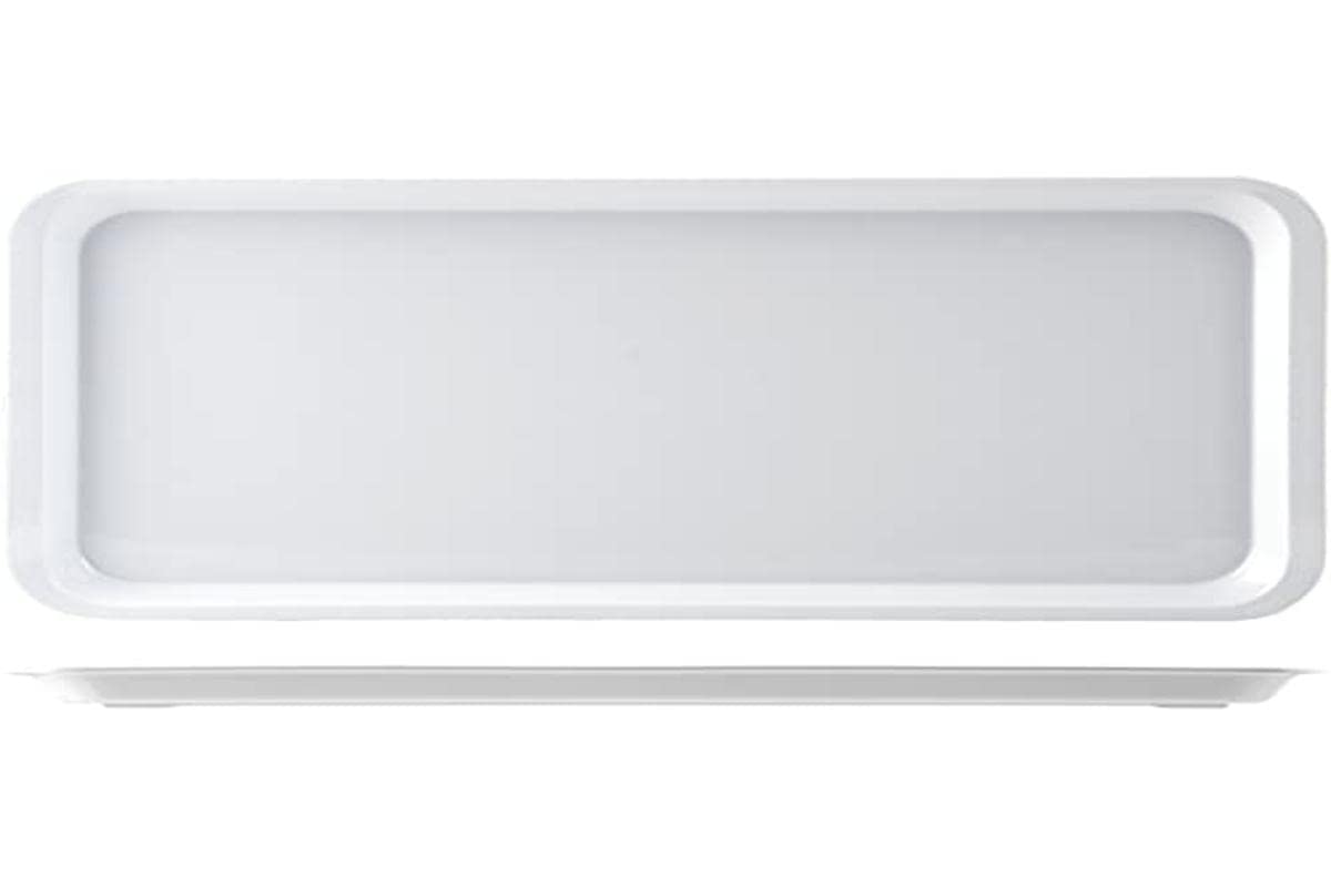 H&H – Vassoio con Bordo in Melamina, 40x20.2 cm, Resistente e Pratico, Ideale per Bar, Gastronomie e Settore Ho.Re.Ca