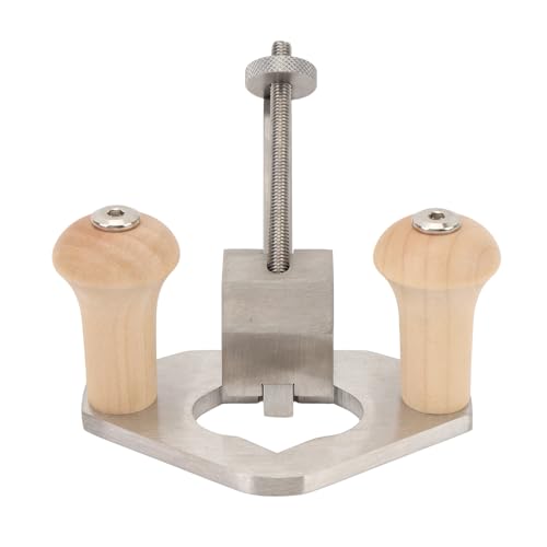 Router Plane with Depth Stop Base Hole Ergonomic Stainless Steel Router Plane Handheld Woodworking Tool for Grooves Accurate Wood Trimming for Woodworking DIY Carpentry Industry