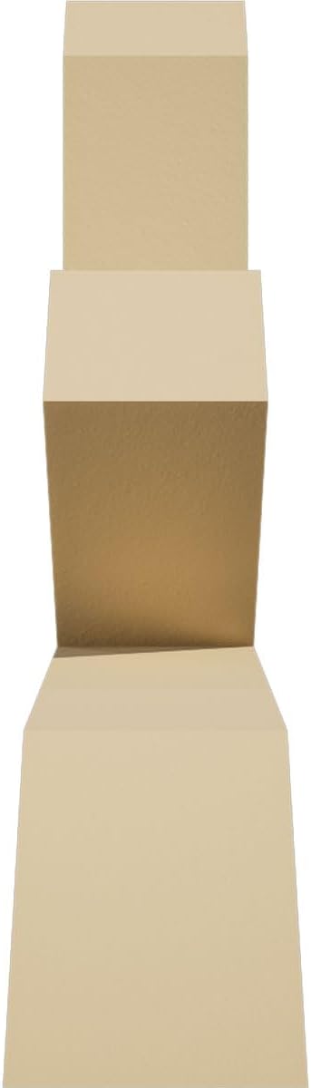 48"W x 18"H x 4"D x 4"F, 9/12 Pitch, Saratoga Signature Urethane Gable Bracket, Primed Tan