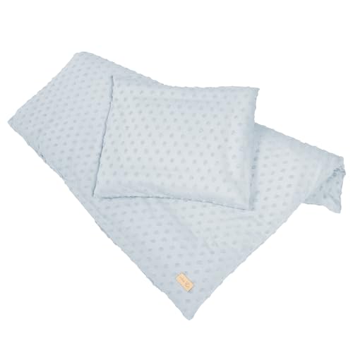 roba Babybettwäsche Lil Planet 80 x 80 cm - 2-teiliges Bettwäsche Set - Bio Baumwolle - GOTS und Oeko-Tex 100 zertifiziert - Hellblau / Sky – Ansicht 2