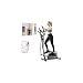 JLL Cross Trainer Smart Compact Elliptical Machine for Home, 2-in-1 Upright Whisper-Quiet Magnetic Resistance, Low-Impact Foot Pedal Exerciser, Bluetooth SunnyFit App Compatible