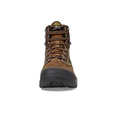 KEEN Utility Men's Evanston 6 Soft Toe Waterproof Leather Durable Construction Work Boots