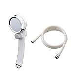 タカギ シャワーヘッド シャワー キモチイイバブルシャワピタ マイクロバブル 節水 JSB023BW & アラミック シャワーホース 1.8m 【3年保証】高耐久・高強度 抗菌 アダプター付 日本製 各メーカー対応 取付簡単 ホワイト H-A1AA