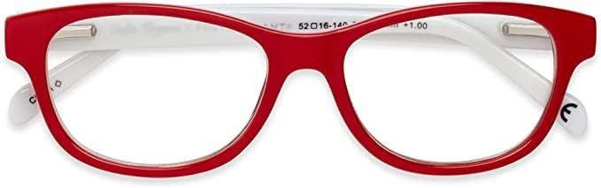 Miniatura 6 de Sofia Vergara x Foster Grant Linda - Lentes de lectura con luz azul multienfoque para mujer, cuadrados, rojo, 1.75, Rojo -