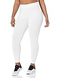 Amazon Essentials Legging Mujer, Blanco, L Corto