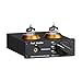 Fosi Audio Box X2 Preamplificador de Fono para Tocadiscos MM, Preamplificador con Engranaje de Ganancia, Tubo Estéreo, Mini Preamplificador de Vacío Hi-Fi con Fuente de Alimentación de 12V CC