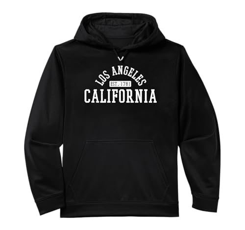 Los Angeles California LA Est. 1781 Souvenir Gift Performance Hoodie