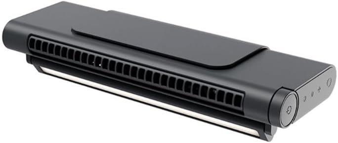 Computer Monitor Fan, Personal Fan with Wide Cooling Reach, Adjustable Air Outlet 45°, Adjustable Brightness and Color Temperature, Strong Wind Quiet Personal USB Small Fan for Laptops, Desktop