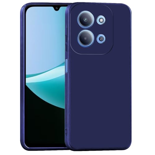 Image of Back Cover Compatible with Mi Redmi 15C 5G / Poco C85 5G | Full Camera Protection | Premium Liquid Silicon Case | Flexible Bumper Case for Mi Redmi 15C 5G / Poco C85 5G (Dark Blue)