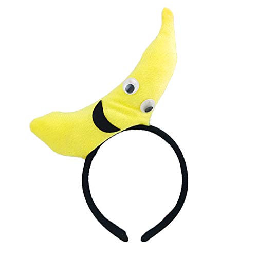 TOYANDONA Fruit Vegetable Headband Party Costume Hair Hoop Performance Headpiece, Banana