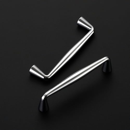 Image of Ravinte 10 Pack 3-1 /2 Inch Polished Chrome Kitchen Cabinet Handles Solid Zinc Alloy Cabinet Pulls Cupboard Hardware Drawer Handles