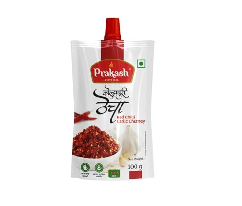 Prakash, Kolhapuri Thecha (Red Chilli- Garlic Chutney), 100 Grams(gm)