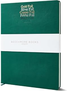 Beechmore Books Manuscript Paper Notebook - A4, Red | Premium 10-Staff Music Book Hardcover Vegan Leather 120gsm Paper Professional Staves Pad | Presentation Gift Box for Christmas Stocking Fillers