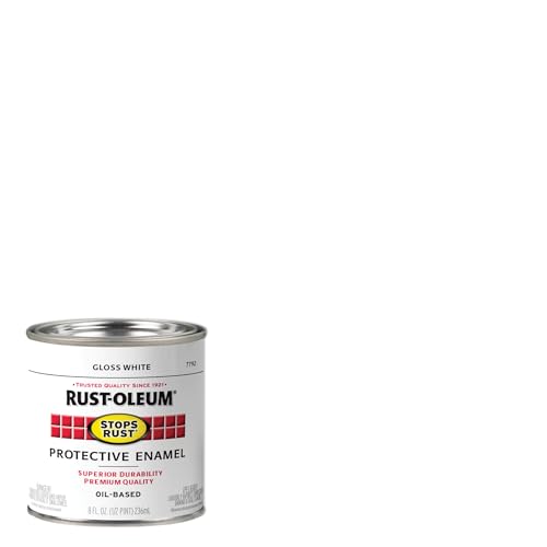 Image of Rust-Oleum Stops Rust Brush On Protective Enamel Paint, Gloss White