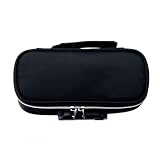 Vctitil Waterproof Pencil Case with Password Lock, 4 Layers Large Capacity Pencil Pouch with Handle for Artist Painter, Zipper Pencil Bag, Soft Organizer Pen Box(Black)