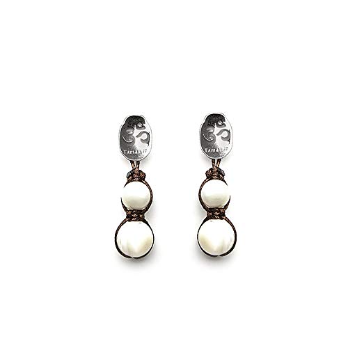 Orecchini Pendente donna Tamashii Earrings in Legno - Perle