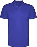 bande polo bleu roi Polo technique à manches courtes ROLY avec col en tricot à 3 boutons (tailles enfants et adultes) MONZHA