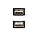 NanoCable 10.02.0001 - Adaptador USB 2.0, tipo A/H-A/H, hembra-hembra, negro
