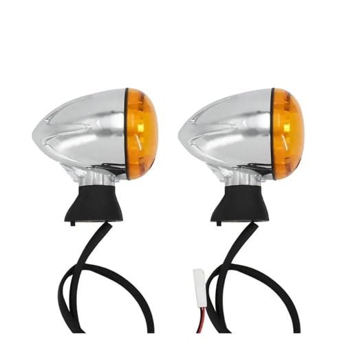 Boîtier de clignotant moto LED ambre en métal durable - 7