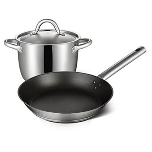 Sartén sin palo sopa de leche maceta sartén de acero inoxidable smil sils freír sartén freír sartén