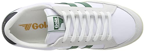 Gola Men's Sneaker, White Dark Green Black, 9 #TOP4