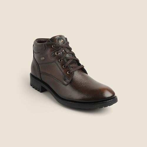 Image of Metro Men's Black Leather Lace-Up Ankle Boots