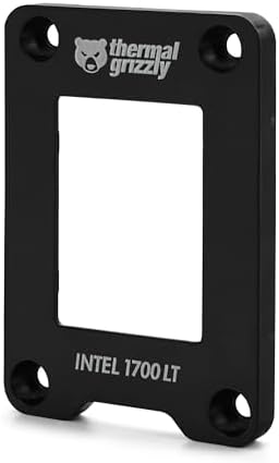 Thermal Grizzly CPU Contact Frame Intel 1700 LT - for Optimized CPU Contact Pressure to Improve The Cooling Performance