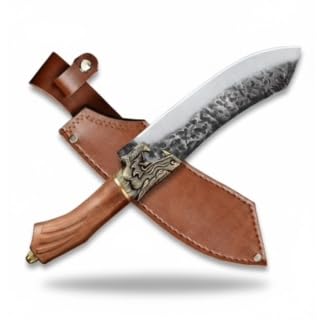 Chef Kitchen Tool Handmade Damascus Steel Overall Length 32.00 cm. Length 20.00 cm 2157