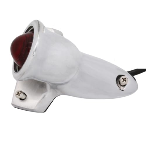 Feu arriere moto vintage pour remplacer un eclairage defaillant et rouler aux normes