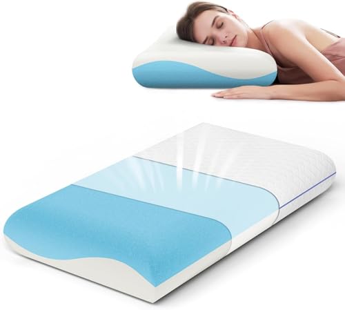 #VerdientProvisionen<br>Memory Schaum Kopfkissen 62x35x9cm Ergonomisches Allrounder Orthopädisches Nackenstützkissen Atmungsaktiv Hypoallergen Waschbarer Bezug Oeko TEX Zertifiziert