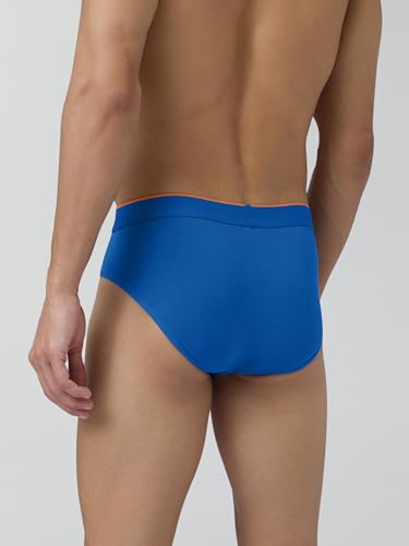 Image of XYXX Men's Traq Super Combed Cotton Regular Fit Solid Antibacterial Briefs with No Marks Waistband (Pack of 2)