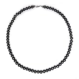 Hematite Magnetic Therapy Necklace - Black Obsidian, Natural Pain Relief, Lymphatic Drainage, Blood Circulation Healing Magnets for Women & Men