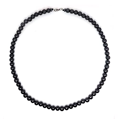 Magnetic Therapy Necklace Hematite Necklace Black Obsidian Magnetic Necklace-Natural Pain Relief,Lymphatic Drainage, Lymph Detox, Promotes Blood Circulation Healing Magnets Necklace for Women/Men