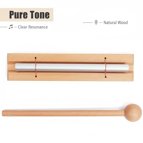 Hand Chime for Classroom Management Meditation - Solo Tone Hand Chimes with Mallet for Yoga, Mindfulness Focus (Solo-Tone) - Thumbnail 6
