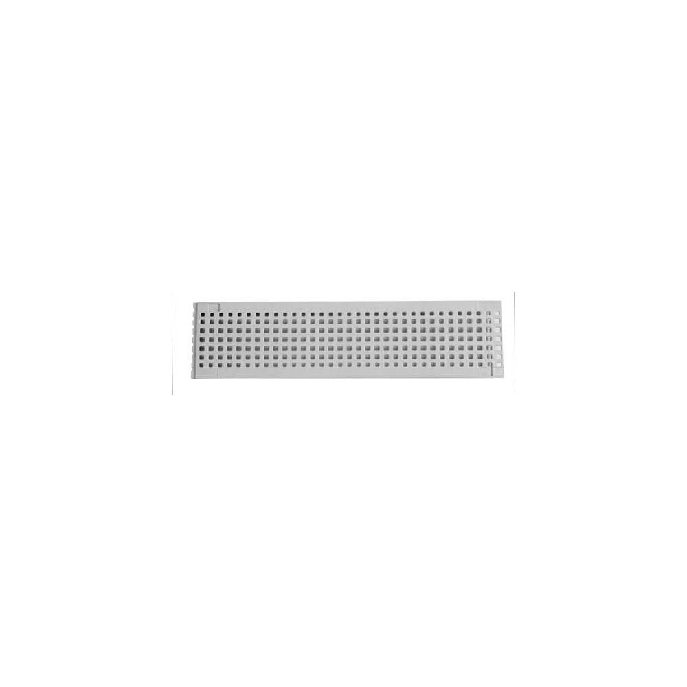 Grille piscine 0,5m PVC A15 largeur 130 gris GR77P