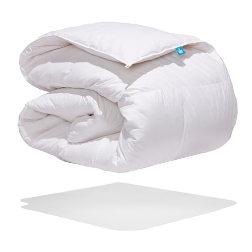 Canadian Down & Feather Co. - Summer Weight White Goose Down Duvet XL Queen Size (California King Size) - 260 TC Shell 100% Cotton - Filled in Canada