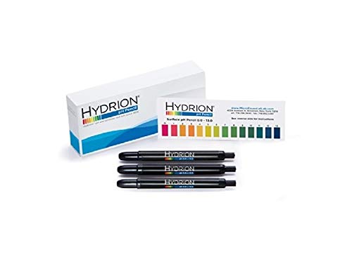 3 Pack Hydrion P-12m Insta- Chek 0-13 Range Mechanical Ph Pencils - Pens for Surface Testing