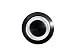 mod/smart White Illuminated Bulgin Style Latching Vandal Switch - 22mm -Black Housing - Ring Illumination