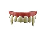 Kinderleichte Anwendung Special FX Vampir-Zähne mit Thermoplastik Fangzähne Eckzähne Gebiss Dracula Blutsauger Fledermaus Nosferatu Wolf Dämon Halloween