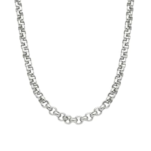 Image of THE MEN THING Chain for Men, Luxury Pure Titanium Steel Chain | Silver Stainless Steel Chain | Necklace Jewellery for Men & Boys
