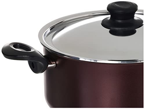 Trueval Teflon cookware set 6 pieces Dark red 16-18-24 PS6DR